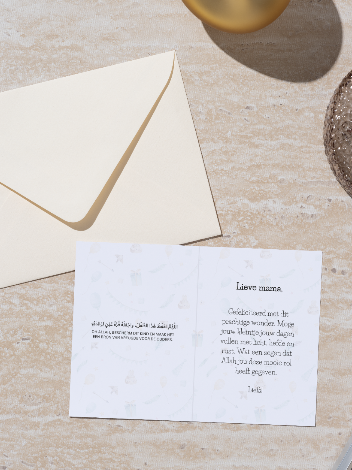 Wenskaart Baby jongen