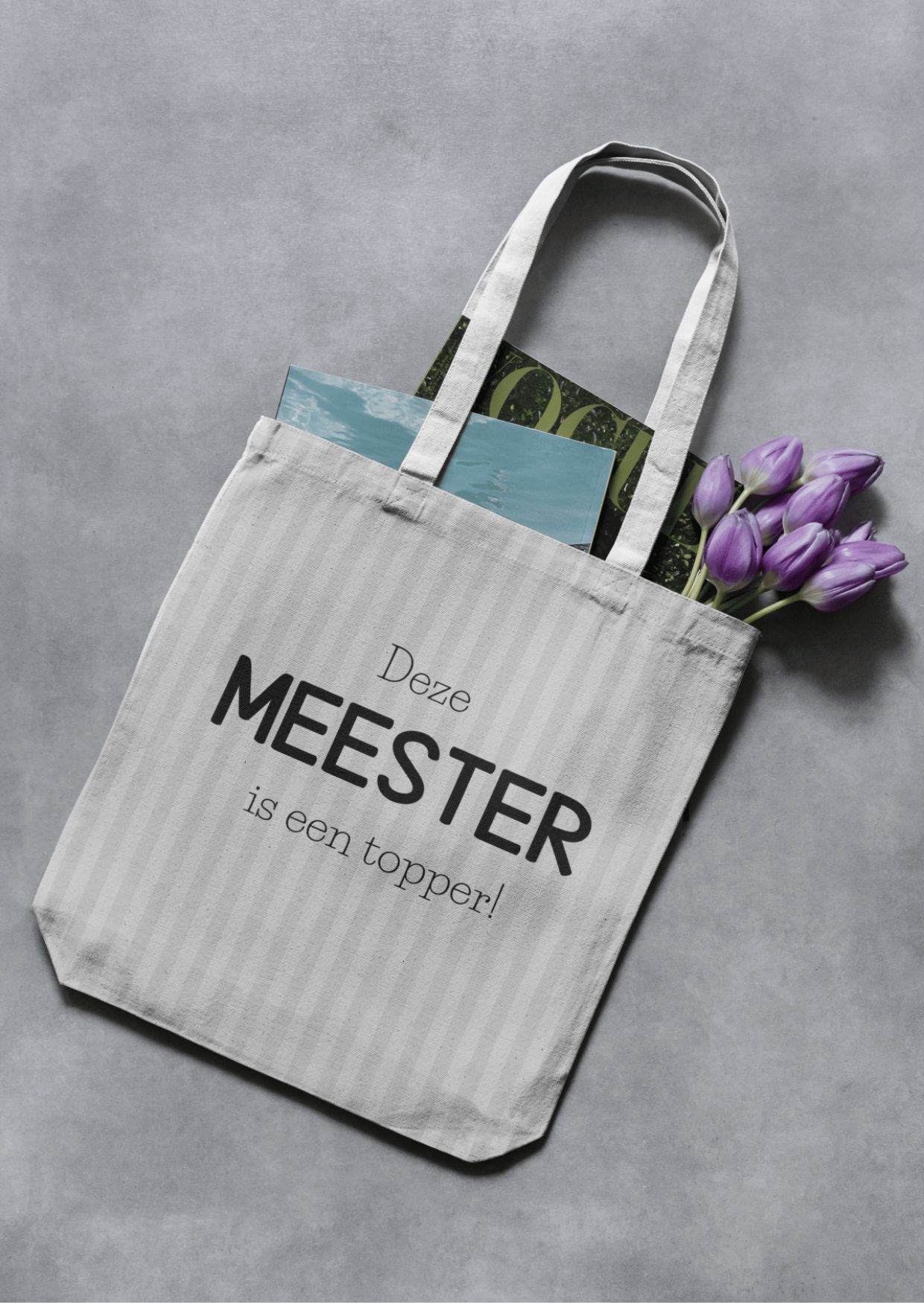 Tote bag Meester