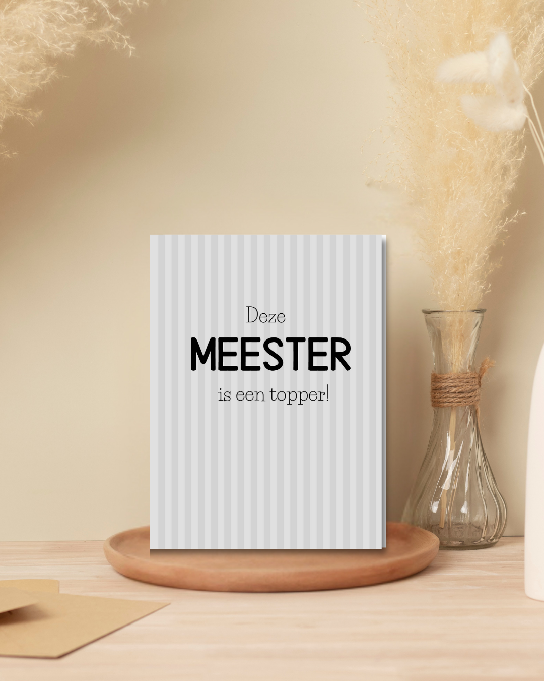 Wenskaart Deze meester is een topper!
