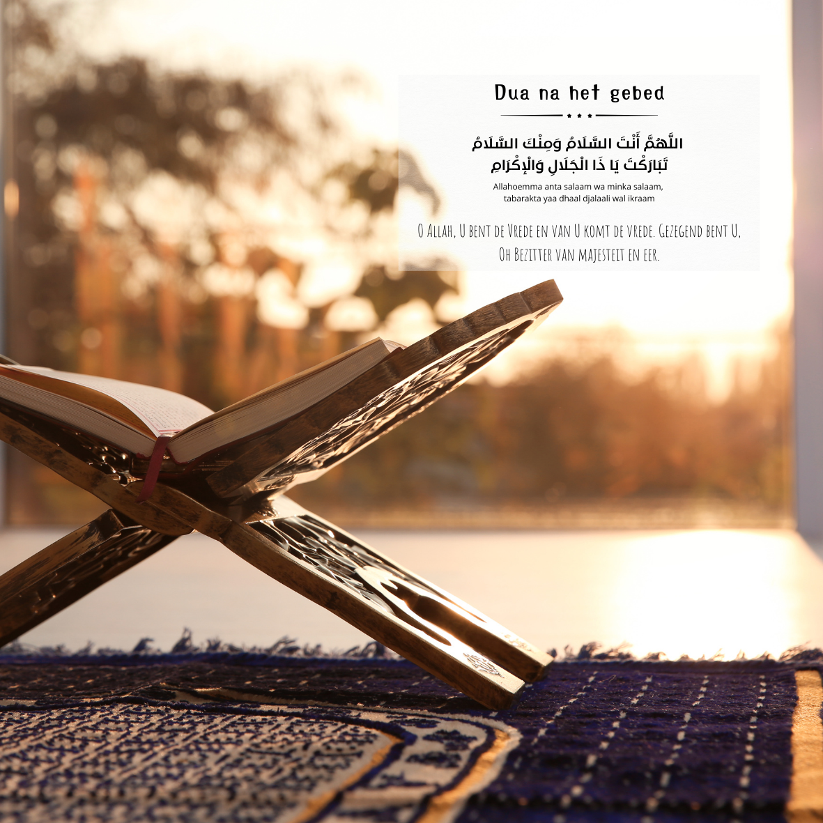 Dua sticker na het gebed
