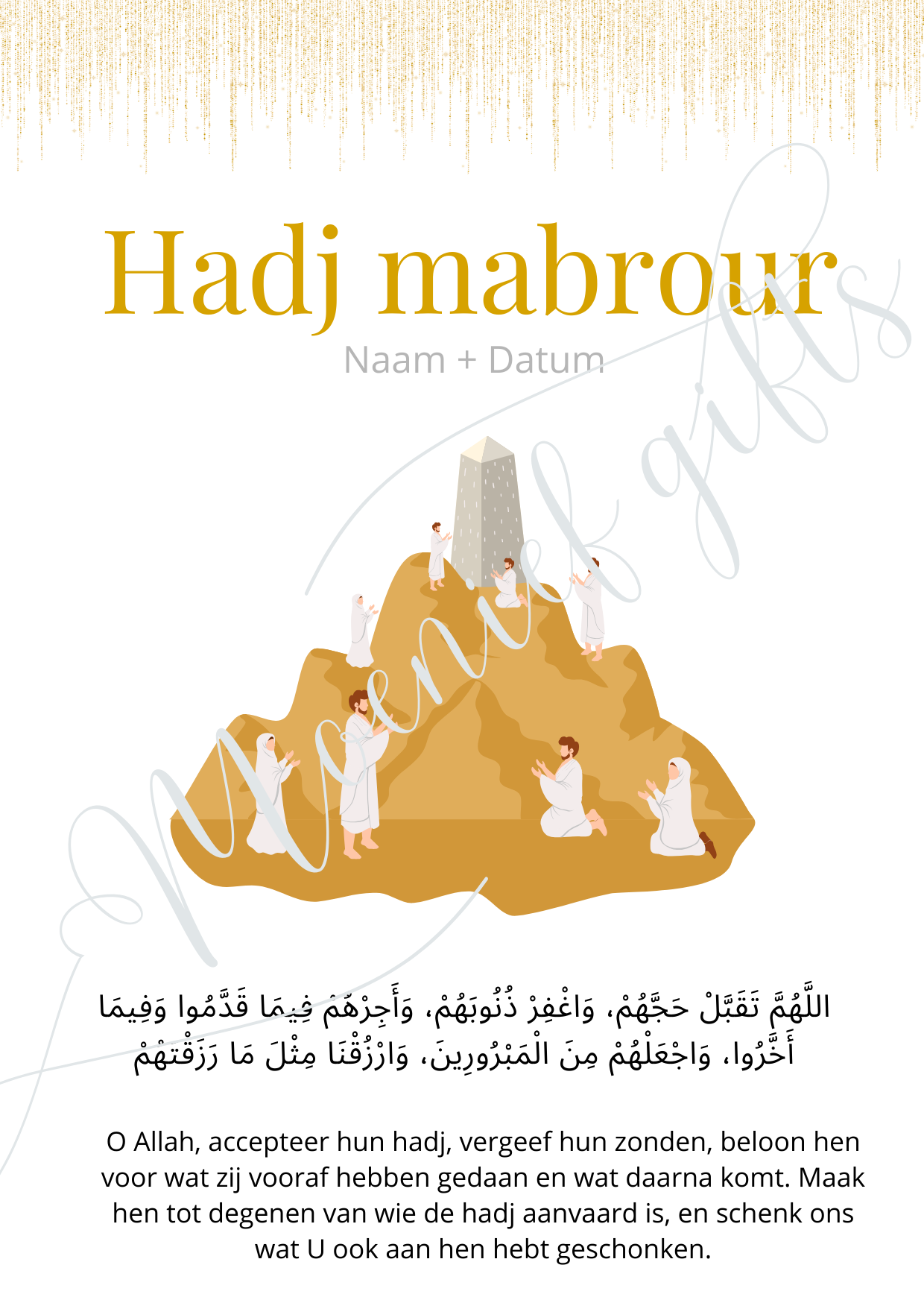 Umrah en Hadj tafelkaarten