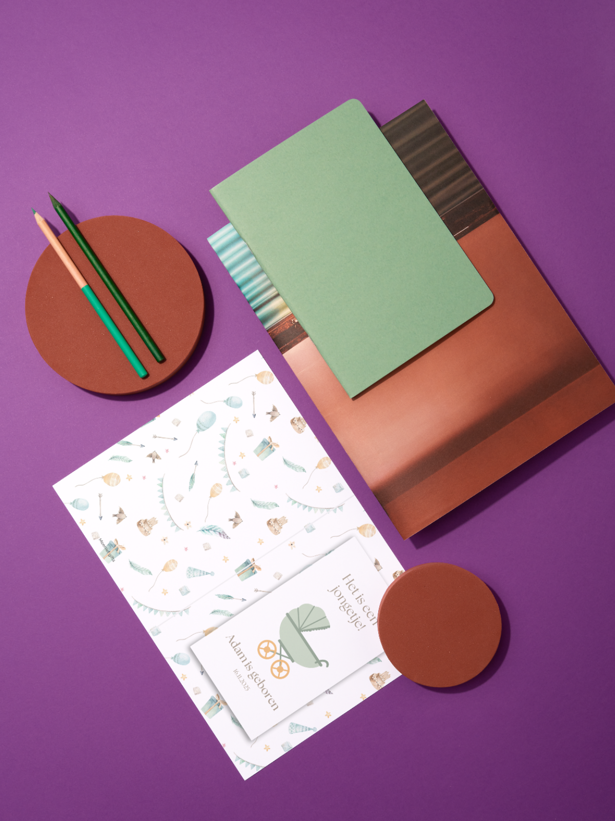 Wenskaart Baby jongen