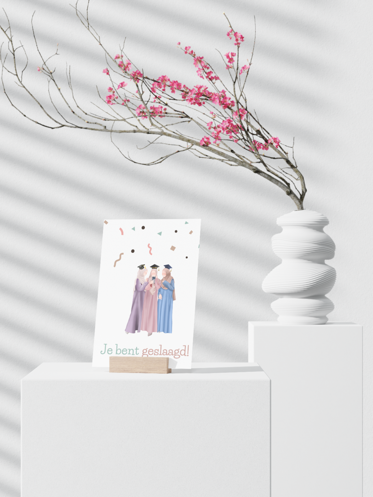 Wenskaart Geslaagd