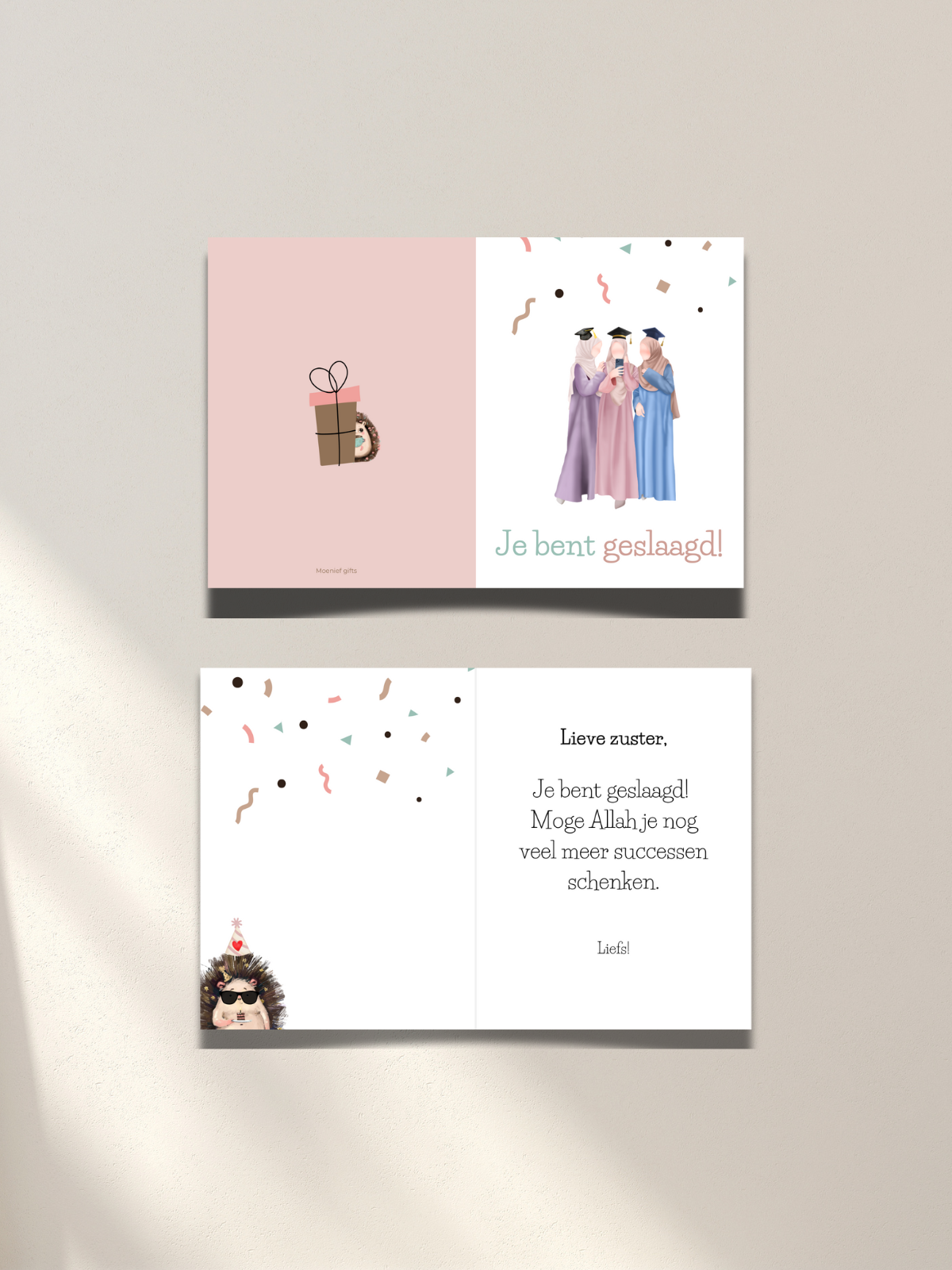 Wenskaart Geslaagd