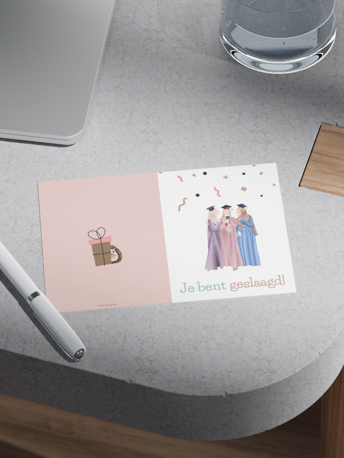 Wenskaart Geslaagd