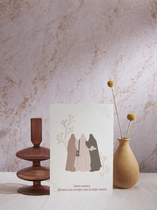 Wenskaart Lieve zuster