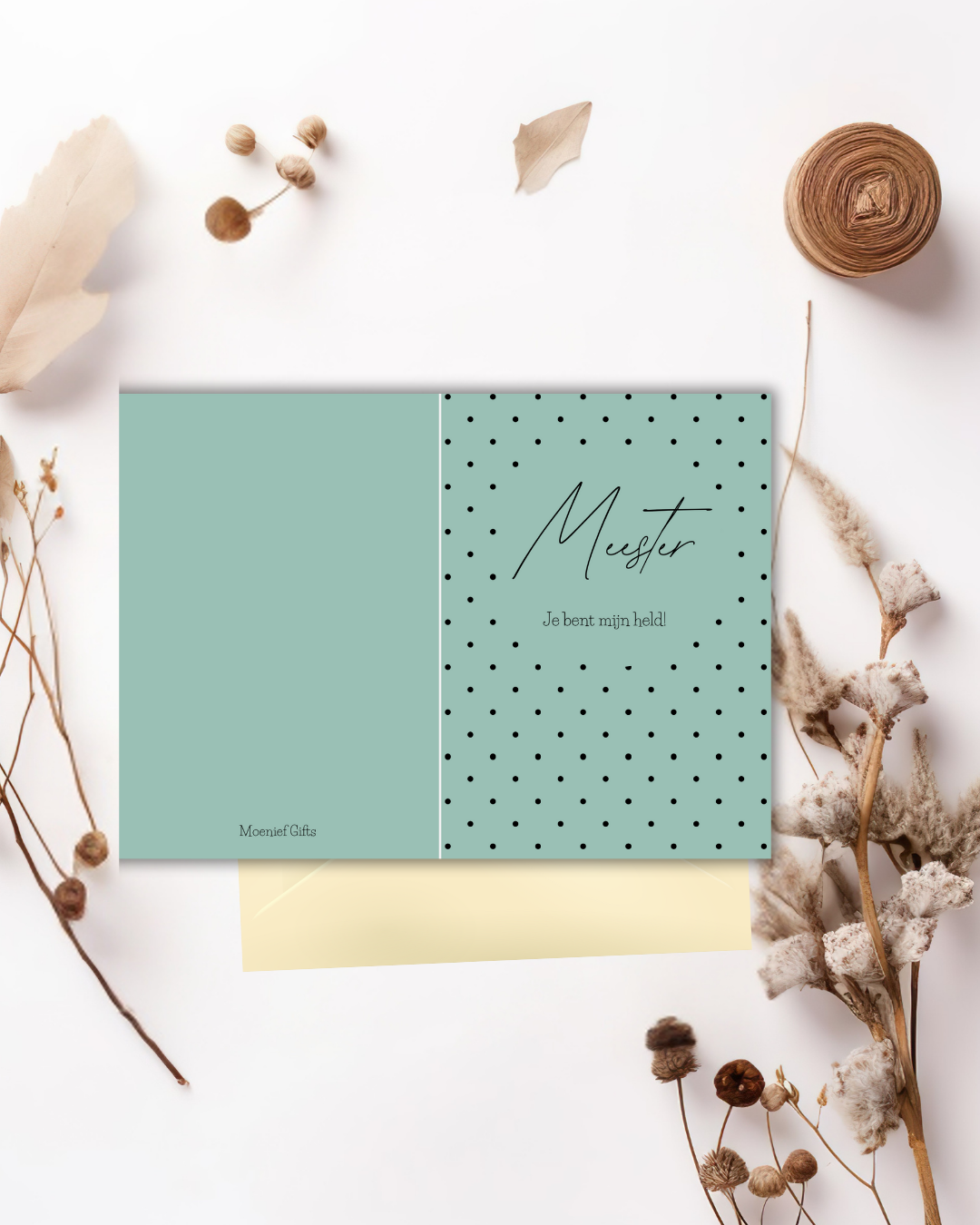 Wenskaart Meester