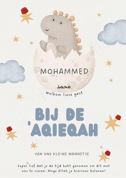 Aqieqah table card Mohammed
