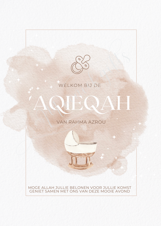Aqieqah table card Rahma