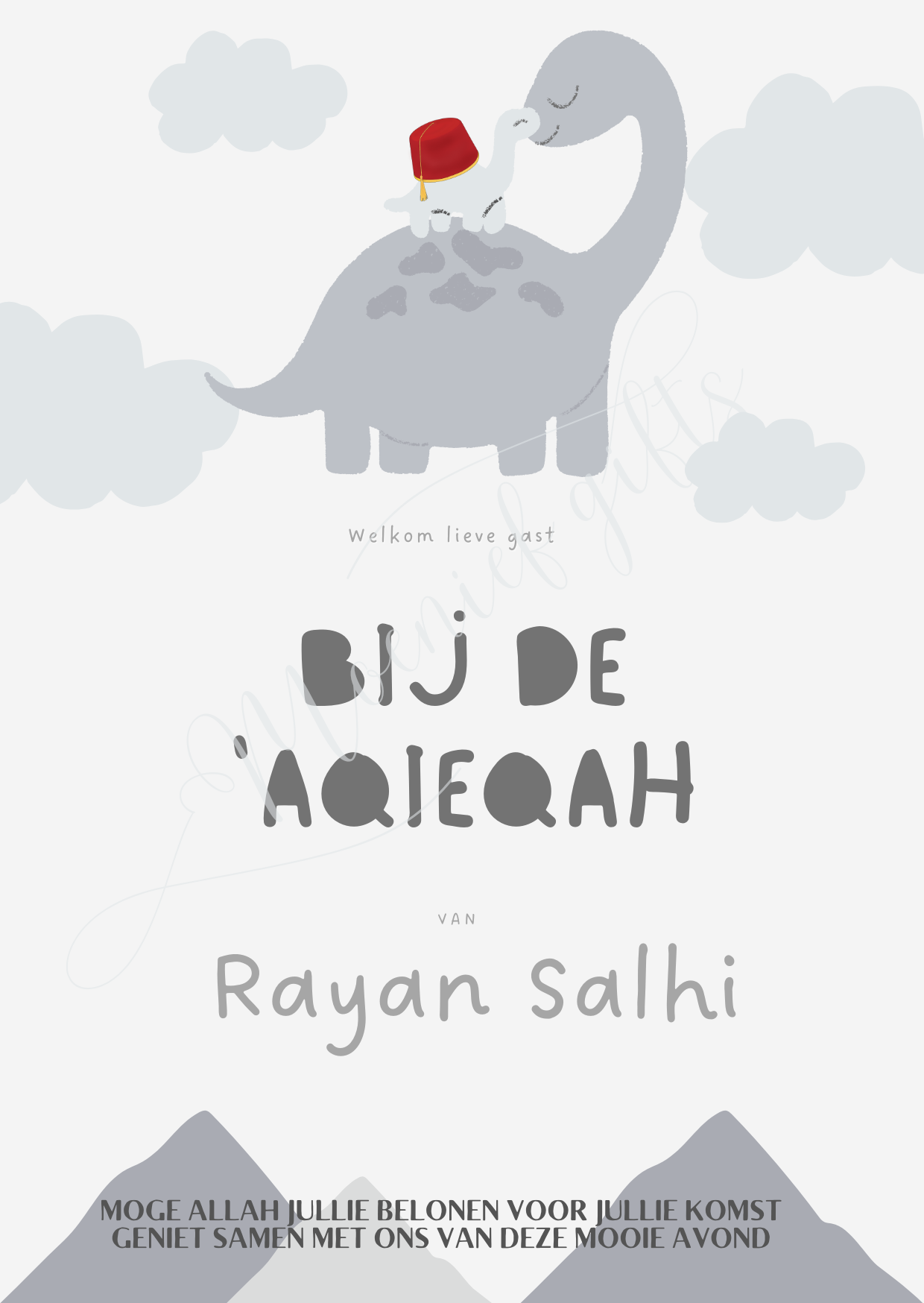 Thara en Aqieqah tafelkaarten