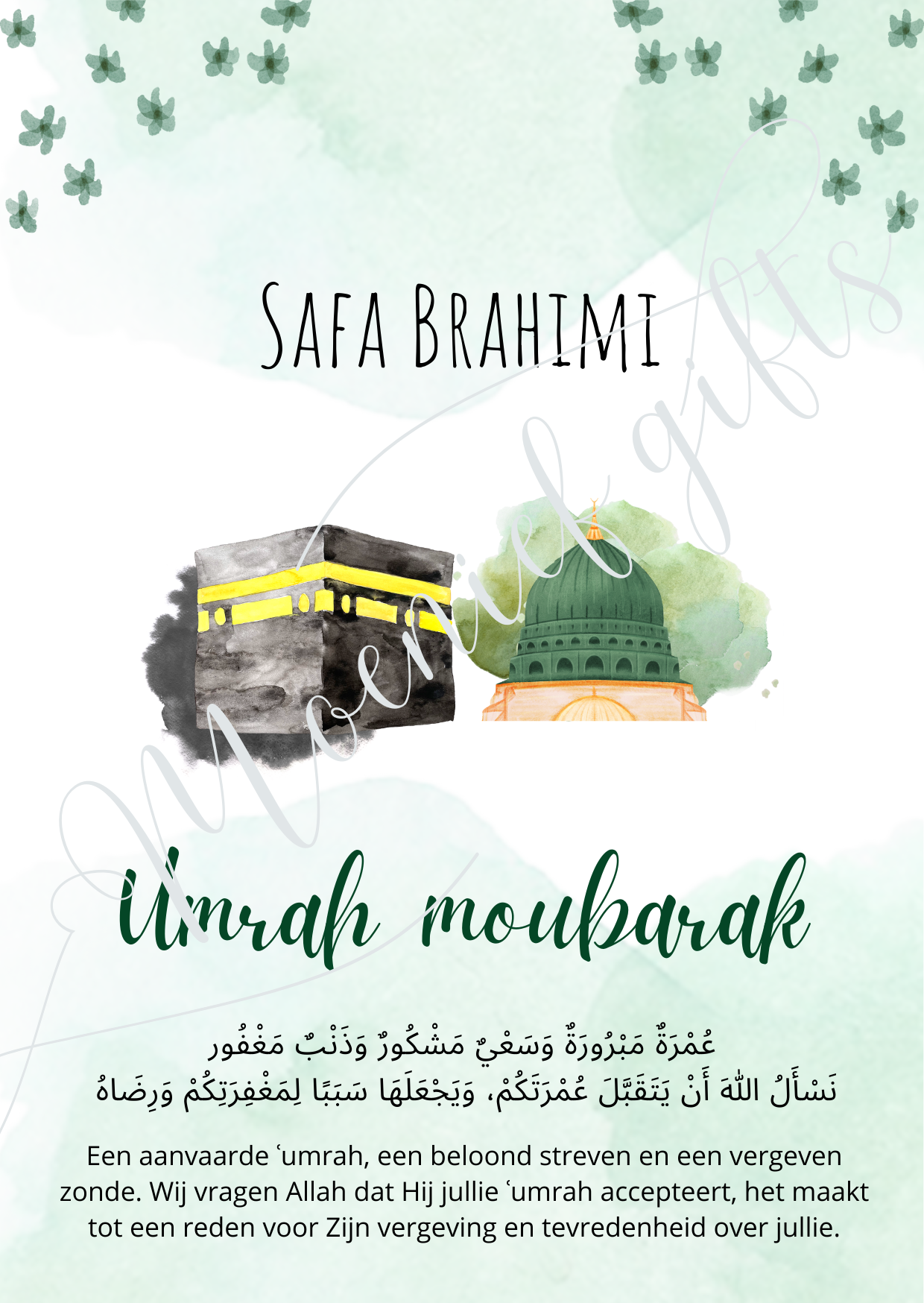 Umrah en Hadj tafelkaarten