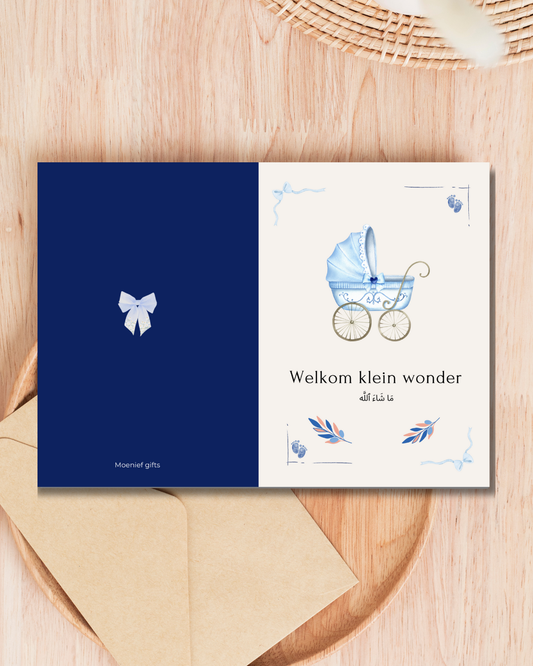 Wenskaart Welkom klein wonder