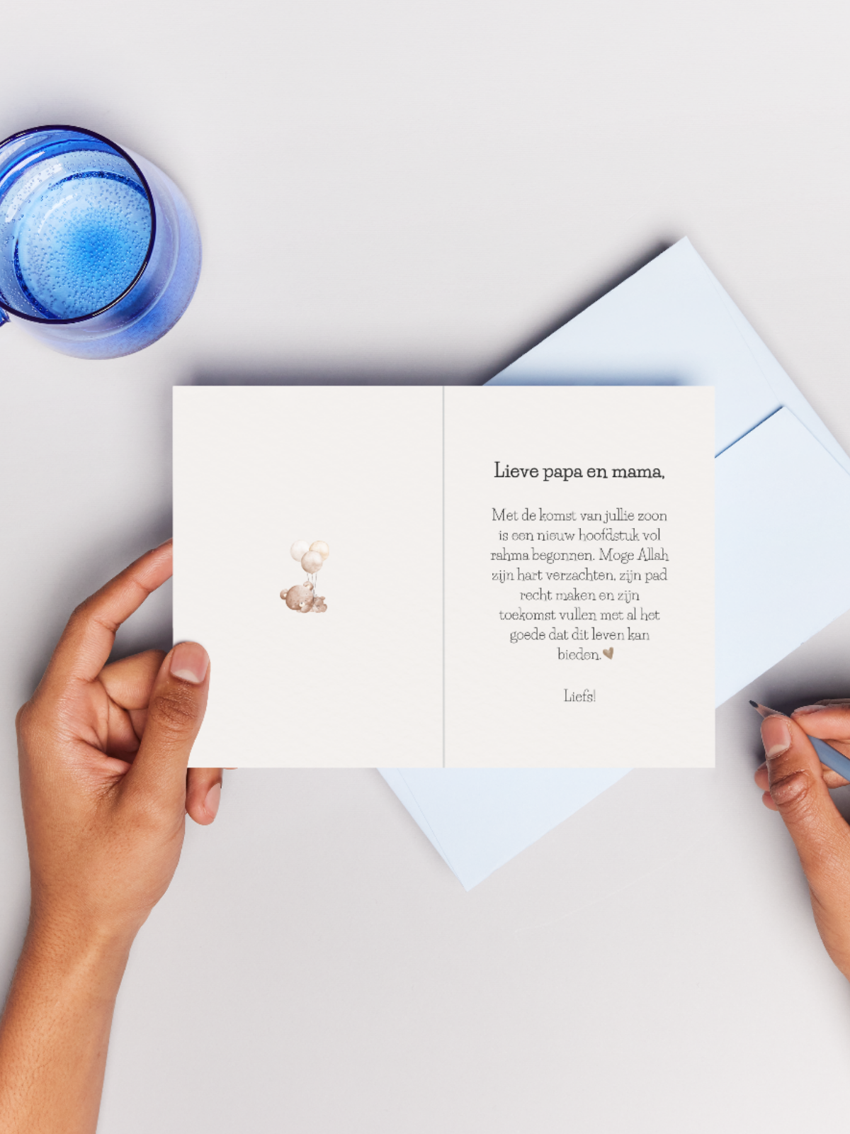 Wenskaart Baby jongen