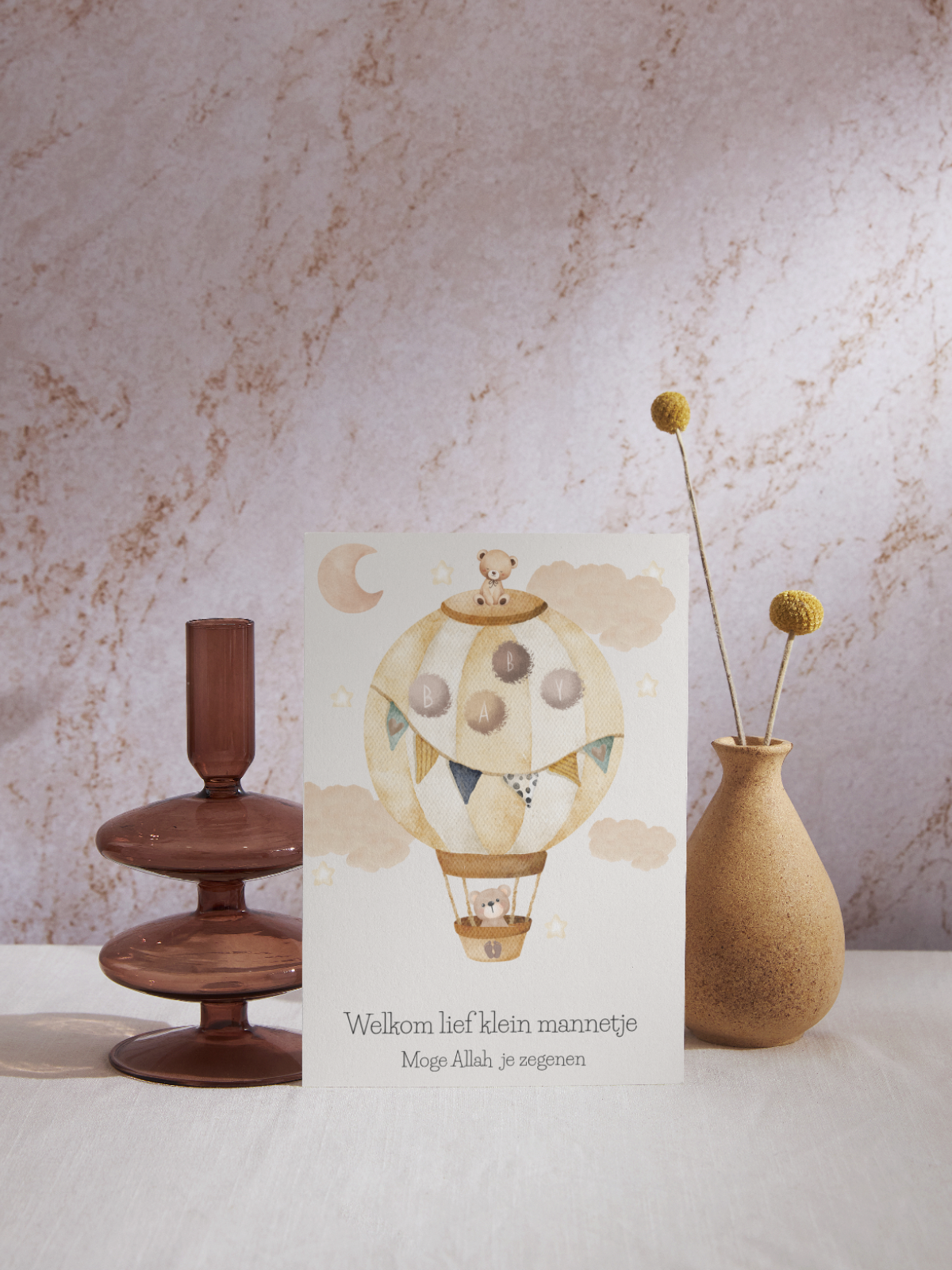 Wenskaart Baby jongen