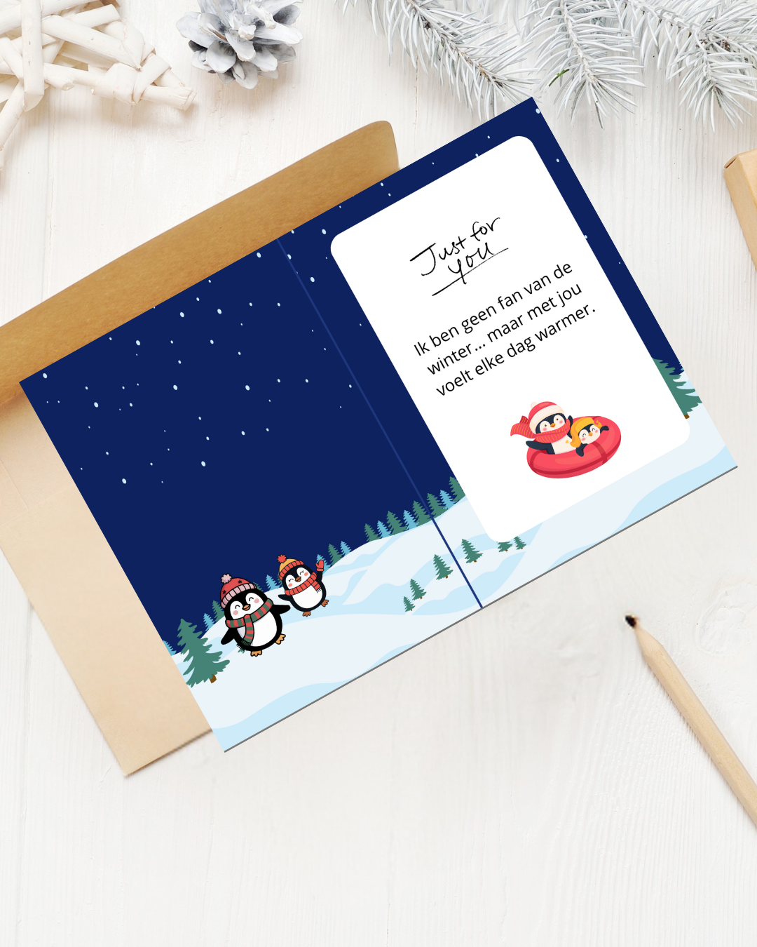 Wenskaart Winter