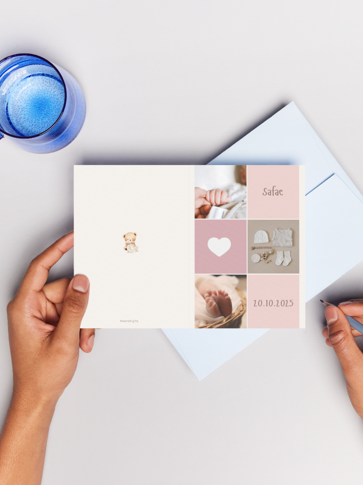 Wenskaart Baby Meisje