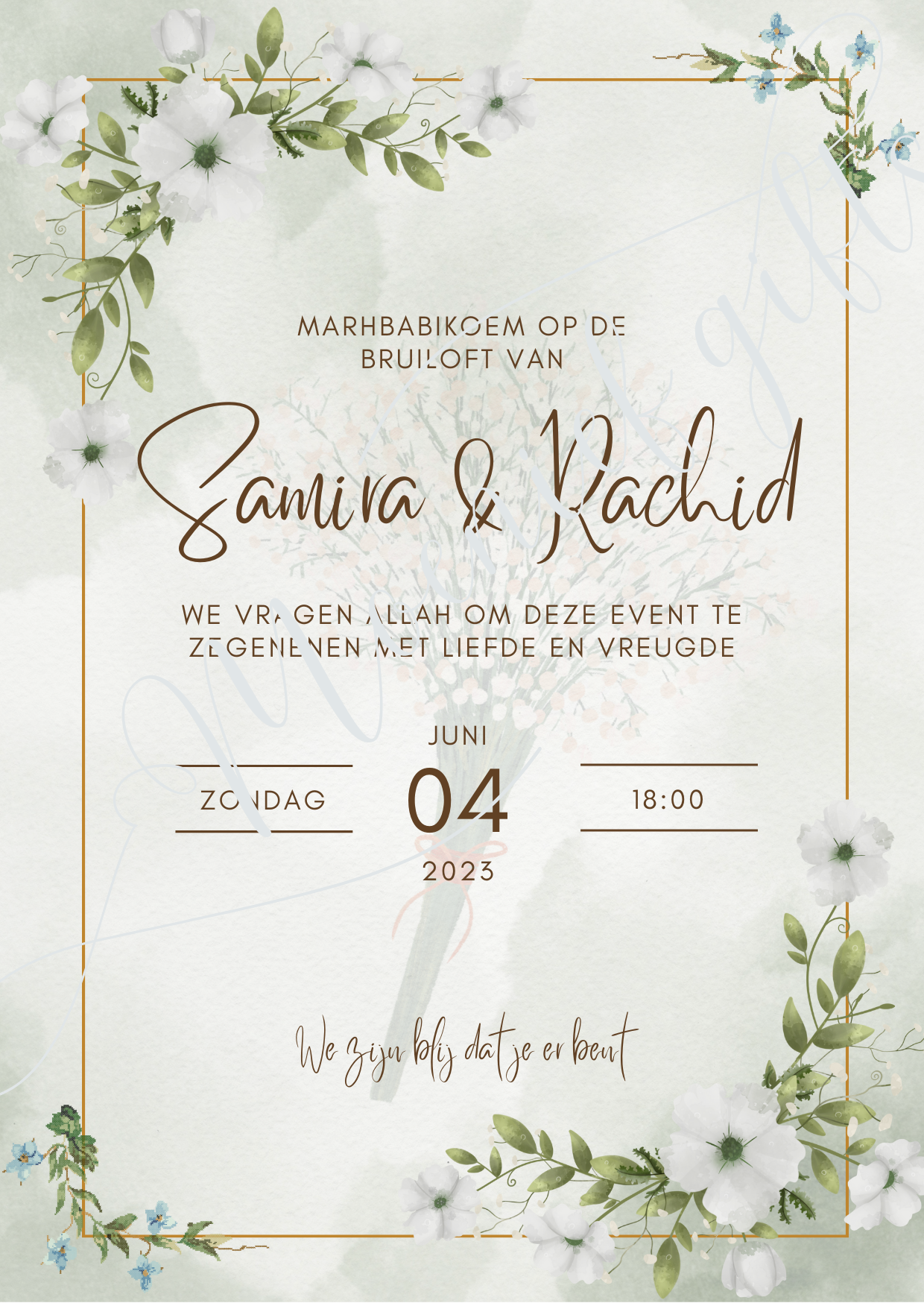 Bruiloft en henna tafelkaarten